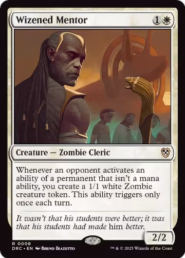 Wizened Mentor (8), Commander: Aetherdrift — Magic card price
