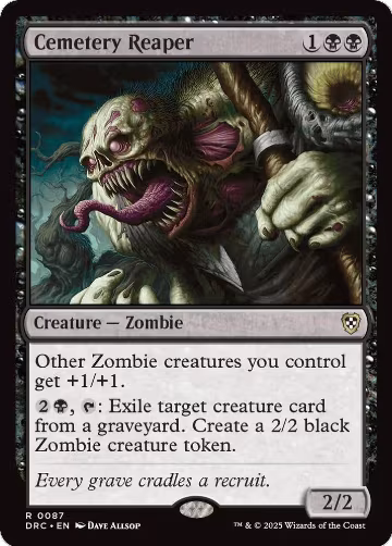 Cemetery Reaper (87), Commander: Aetherdrift — Magic card price