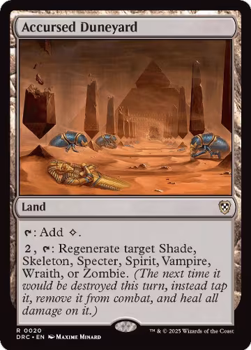 Accursed Duneyard (20), Commander: Aetherdrift — Magic card price
