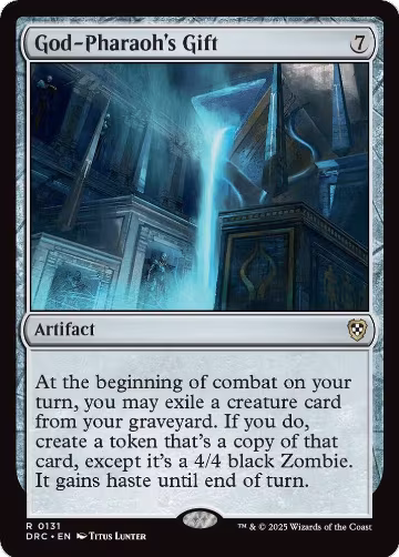 God-Pharaoh's Gift (131), Commander: Aetherdrift — Magic card price