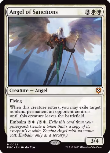 Angel of Sanctions (62), Commander: Aetherdrift — Magic card price