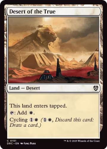 Desert of the True (151), Commander: Aetherdrift — Magic card price