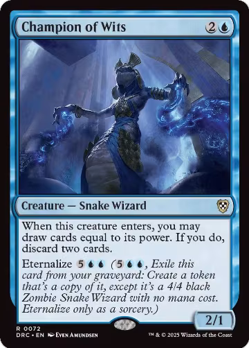 Champion of Wits (72), Commander: Aetherdrift — Magic card price