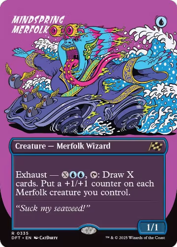 Mindspring Merfolk (Borderless) (335), Aetherdrift — Magic card price
