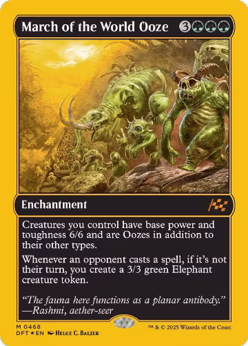 March of the World Ooze (First-Place Foil) (468), Aetherdrift — Magic card price