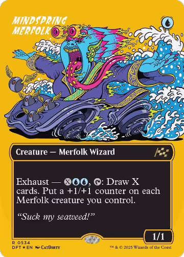 Mindspring Merfolk (Borderless) (First-Place Foil) (534), Aetherdrift — Magic card price