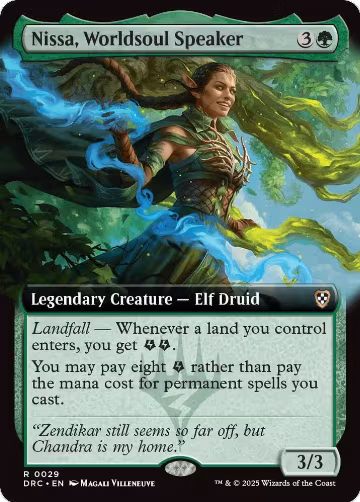 Nissa, Worldsoul Speaker (Extended Art) (29), Commander: Aetherdrift — Magic card price