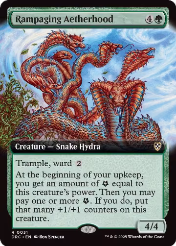 Rampaging Aetherhood (Extended Art) (31), Commander: Aetherdrift — Magic card price