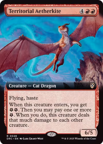 Territorial Aetherkite (Extended Art) (28), Commander: Aetherdrift — Magic card price
