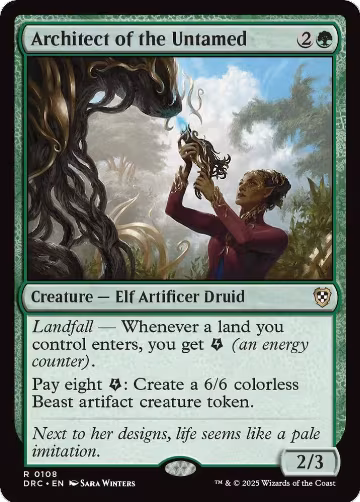 Architect of the Untamed (108), Commander: Aetherdrift — Magic card price