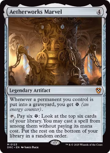 Aetherworks Marvel (123), Commander: Aetherdrift — Magic card price