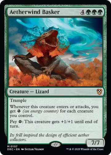 Aetherwind Basker (107), Commander: Aetherdrift — Magic card price