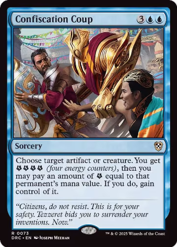 Confiscation Coup (73), Commander: Aetherdrift — Magic card price