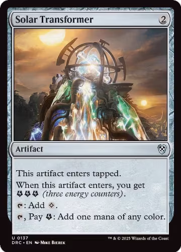 Solar Transformer (137), Commander: Aetherdrift — Magic card price
