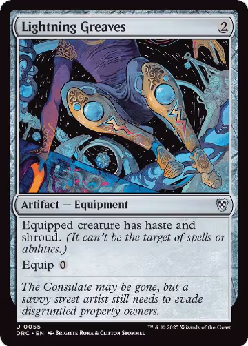 Lightning Greaves (55), Commander: Aetherdrift — Magic card price