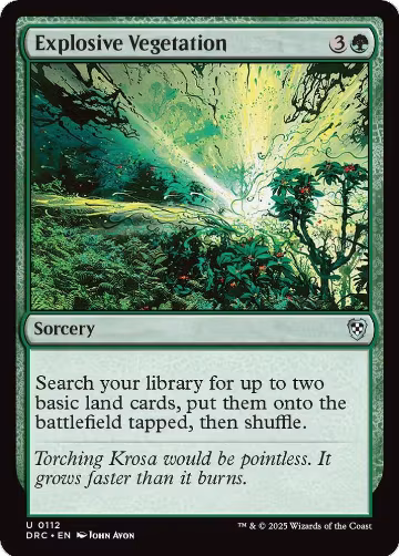 Explosive Vegetation (112), Commander: Aetherdrift — Magic card price