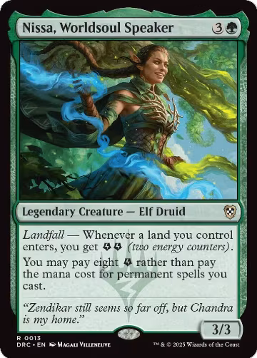 Nissa, Worldsoul Speaker (13), Commander: Aetherdrift — Magic card price