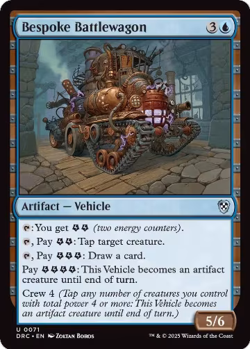 Bespoke Battlewagon (71), Commander: Aetherdrift — Magic card price