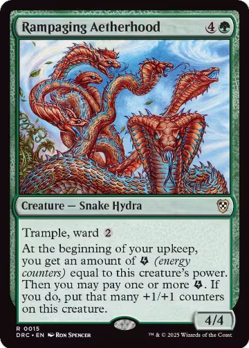 Rampaging Aetherhood (15), Commander: Aetherdrift — Magic card price