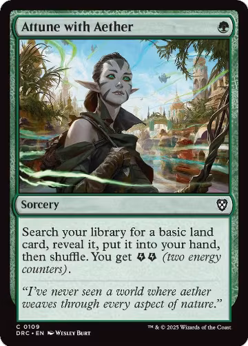 Attune with Aether (109), Commander: Aetherdrift — Magic card price