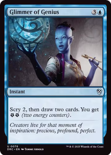 Glimmer of Genius (78), Commander: Aetherdrift — Magic card price