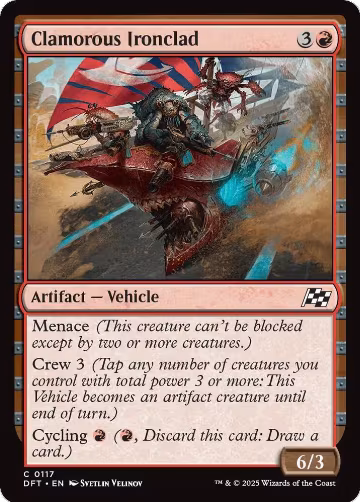 Clamorous Ironclad (117), Aetherdrift — Magic card price