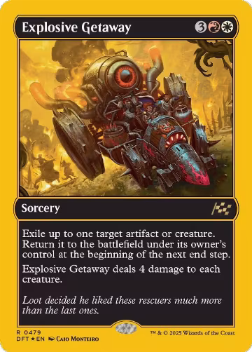 Explosive Getaway (First-Place Foil) (479), Aetherdrift — Magic card price