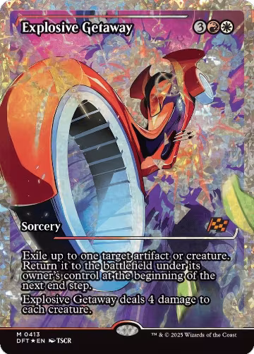 Explosive Getaway (Showcase) (Fracture Foil) (413), Aetherdrift — Magic card price