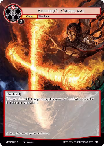 Adelbert's Crossflame (MP02-011 N), Masterpiece Collection 02 "Fates Reunited!" — Force of Will card price