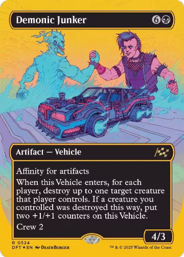 Demonic Junker (Borderless) (First-Place Foil) (524), Aetherdrift — Magic card price
