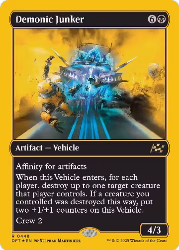 Demonic Junker (First-Place Foil) (448), Aetherdrift — Magic card price