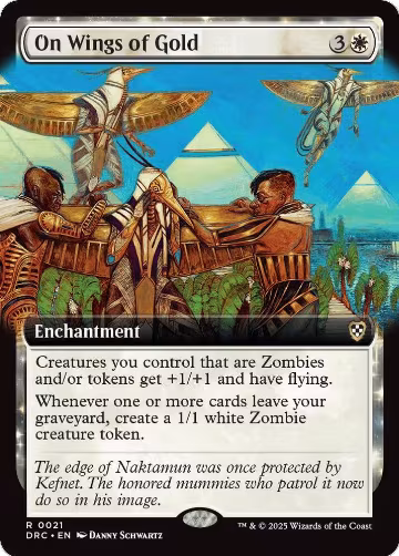 On Wings of Gold (Extended Art) (21), Commander: Aetherdrift — Magic card price
