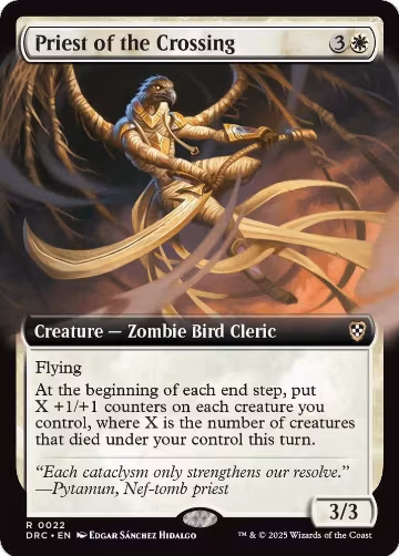 Priest of the Crossing (Extended Art) (22), Commander: Aetherdrift — Magic card price