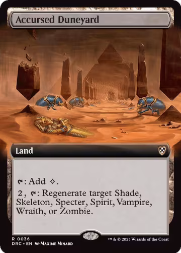 Accursed Duneyard (Extended Art) (36), Commander: Aetherdrift — Magic card price