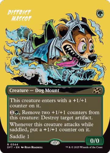 District Mascot (Borderless) (344), Aetherdrift — Magic card price