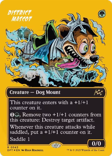 District Mascot (Borderless) (First-Place Foil) (543), Aetherdrift — Magic card price