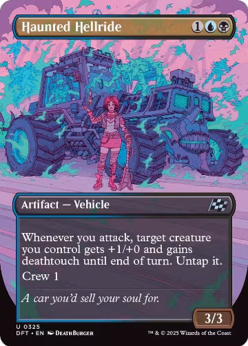 Haunted Hellride (Borderless) (325), Aetherdrift — Magic card price