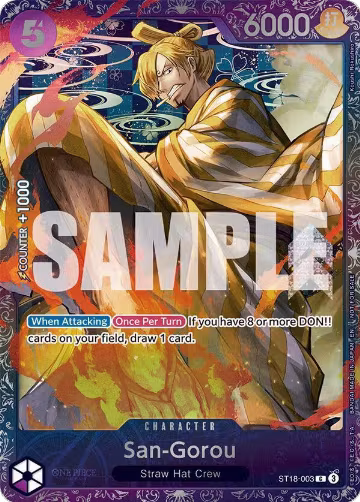 San-Gorou (Treasure Cup 2025) (ST18-003), One Piece Promotion Cards — One Piece card price