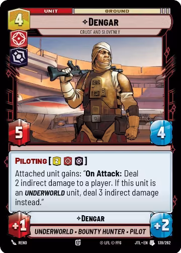 Dengar - Crude and Slovenly (139/262), Jump to Lightspeed — Star Wars card price