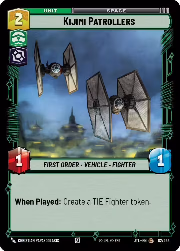 Kijimi Patrollers (082/262), Jump to Lightspeed — Star Wars card price