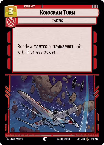 Koiogran Turn (179/262), Jump to Lightspeed — Star Wars card price