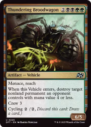 Thundering Broodwagon (225), Aetherdrift — Magic card price
