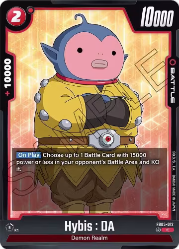 Hybis : DA (FB05-012), New Adventure — DB Fusion card price