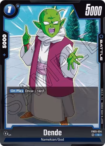 Dende - FB05-034 (FB05-034), New Adventure — DB Fusion card price