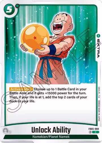 Unlock Ability (FB05-068), New Adventure — DB Fusion card price