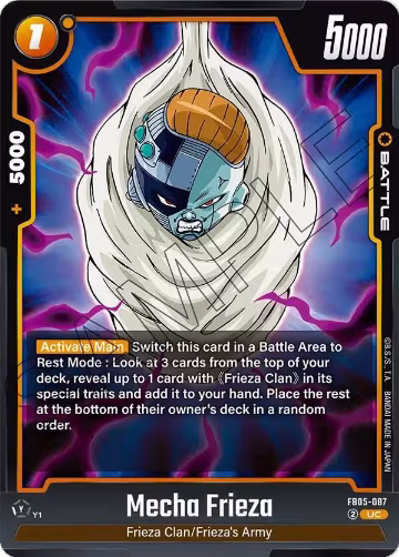 Mecha Frieza (FB05-087), New Adventure — DB Fusion card price