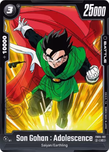 Son Gohan : Adolescence - FB05-102 (FB05-102), New Adventure — DB Fusion card price