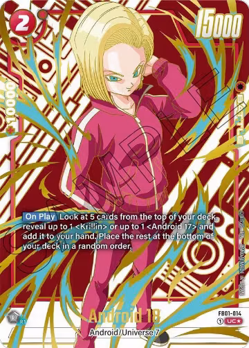 Android 18 - FB01-014 (Alternate Art) (FB01-014), Awakened Pulse Alternate Art Reprints — DB Fusion card price