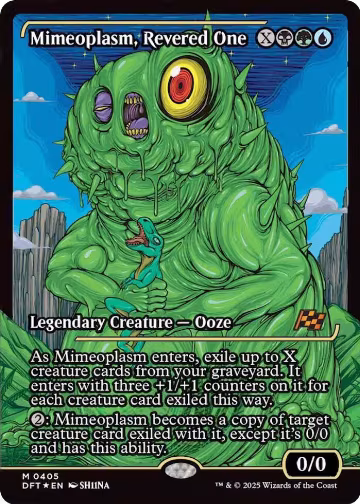 Mimeoplasm, Revered One (Showcase) (405), Aetherdrift — Magic card price