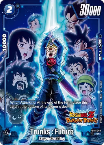 Trunks : Future - FB01-049 (Dragon Ball Z Dokkan Battle Alternate Art) (FB01-049), Awakened Pulse Alternate Art Reprints — DB Fusion card price